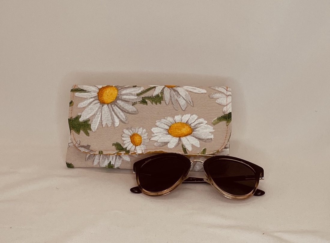 Husă de ochelari din pânză cu model  - genți și portofele - portofele, huse, suporturi - suport de ochelari - Artynos.ro