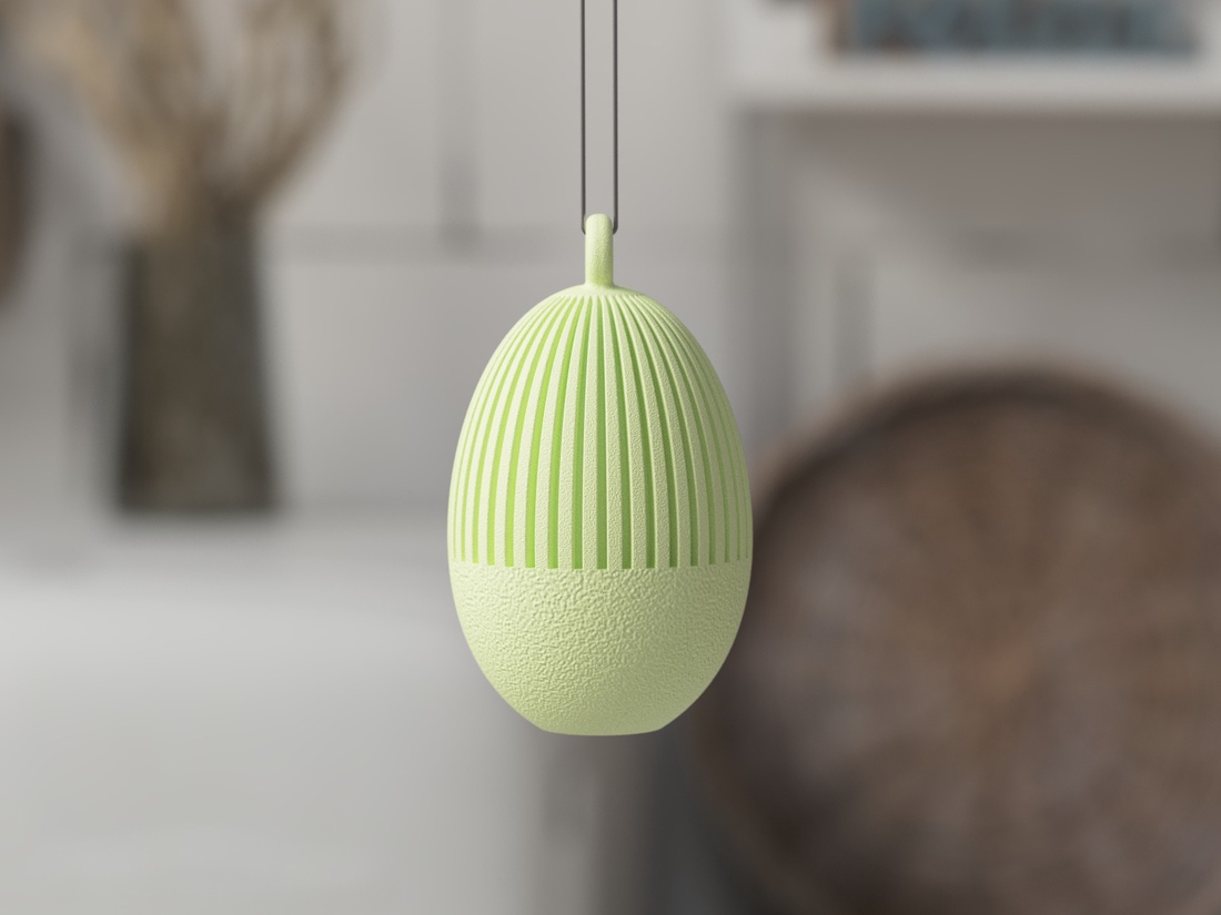 Ou 3D cu jumătate de nervuri de 5 cm - casă & stil de viață - decorațiuni de casă - decorațiuni de masă și rafturi - decorațiuni de masă - Artynos.ro