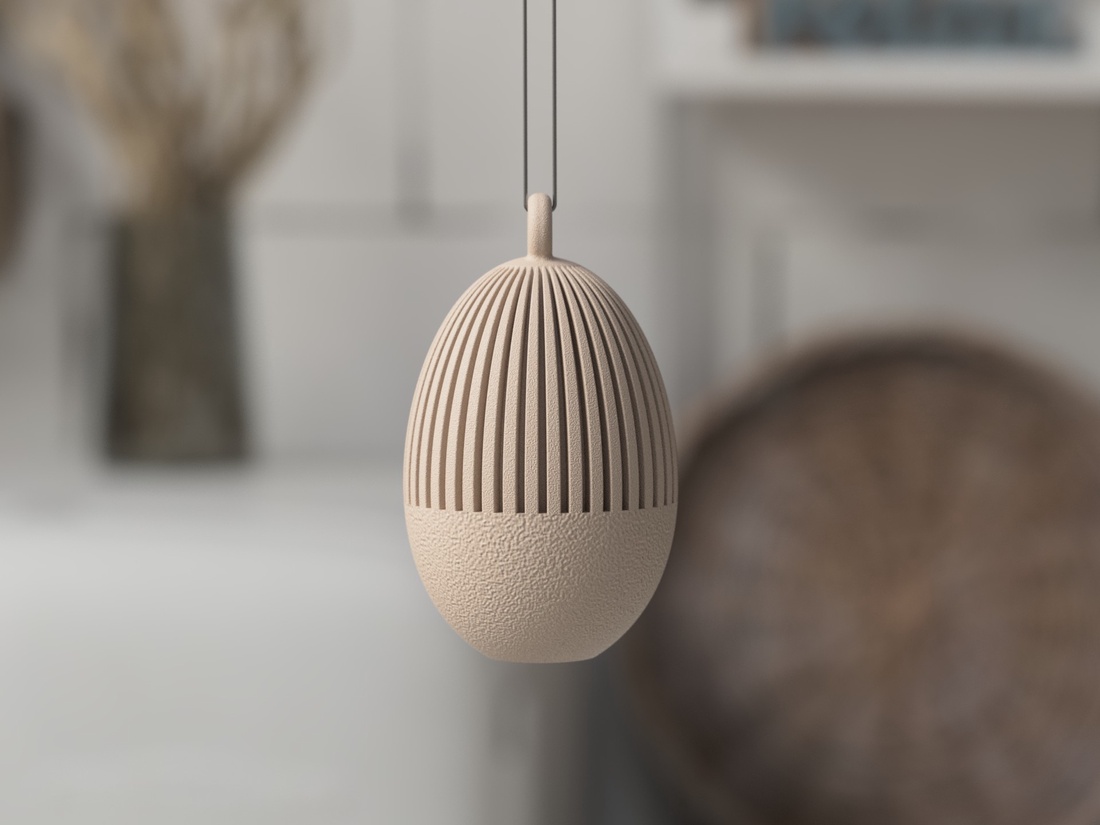 Ou 3D cu jumătate de nervuri de 5 cm - casă & stil de viață - decorațiuni de casă - decorațiuni de masă și rafturi - decorațiuni de masă - Artynos.ro