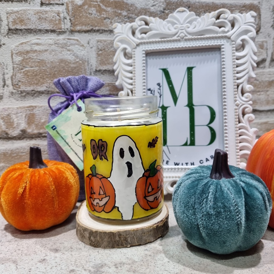 Borcan Vitraliu  Trick or Treat - casă & stil de viață - lumânări, parfumuri, arome - lumânare - lumânări artizanale - Artynos.ro