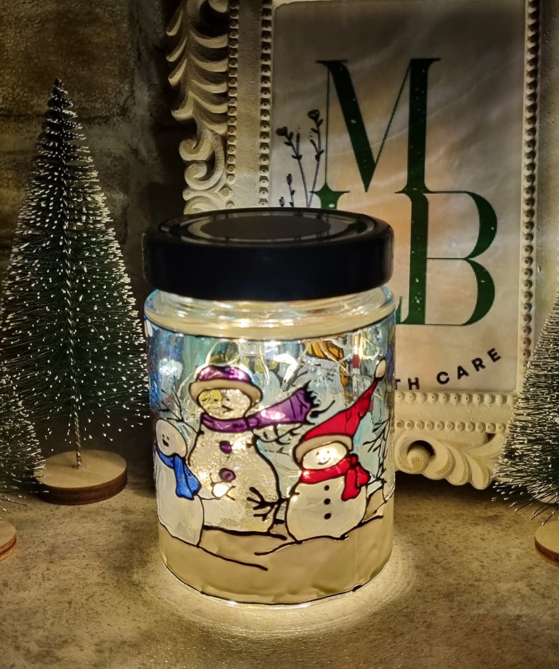 Borcan Prieteni de Zapada - crăciun - decorațiuni de crăciun de casă - lumânări parfumate de crăciun - Artynos.ro