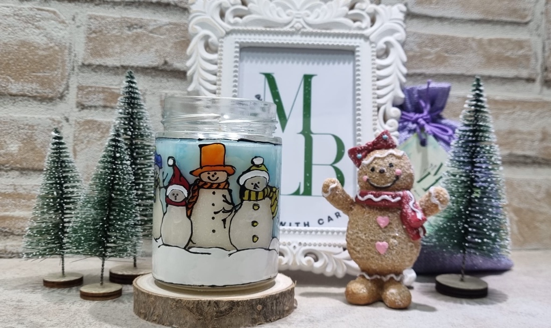 Borcan Prieteni de Zapada - crăciun - decorațiuni de crăciun de casă - lumânări parfumate de crăciun - Artynos.ro