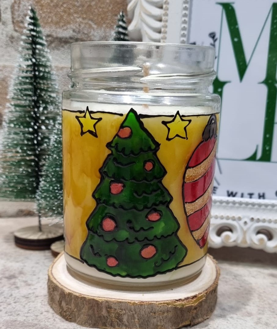 Borcan Braduti si Globuri - casă & stil de viață - lumânări, parfumuri, arome - ceară parfumată - Artynos.ro