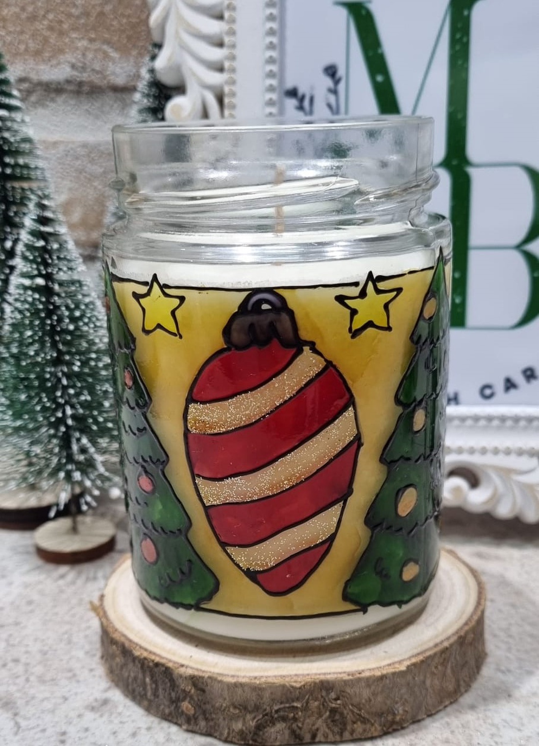 Borcan Braduti si Globuri - casă & stil de viață - lumânări, parfumuri, arome - ceară parfumată - Artynos.ro