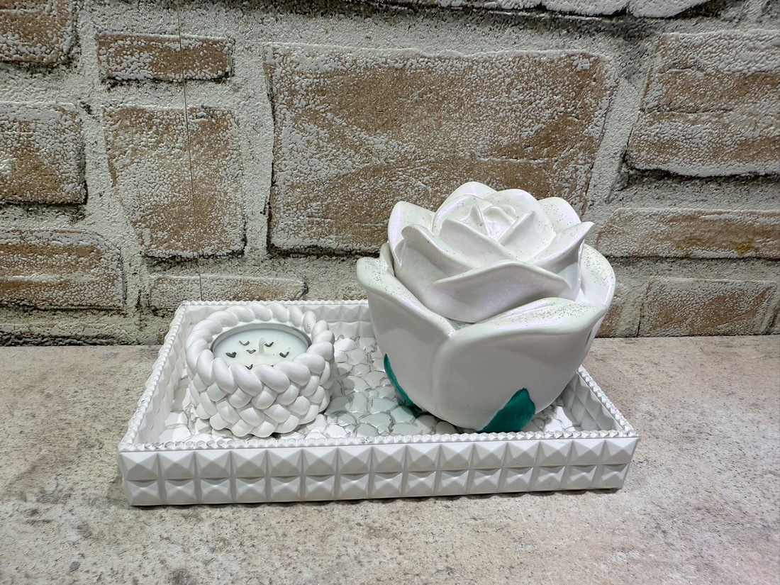 Set Cutie Trandafir - casă & stil de viață - accesorii pentru decorat casa - decorațiuni de masă și decorațiuni pentru rafturi  - boluri din ceramică, boluri decorative - Artynos.ro