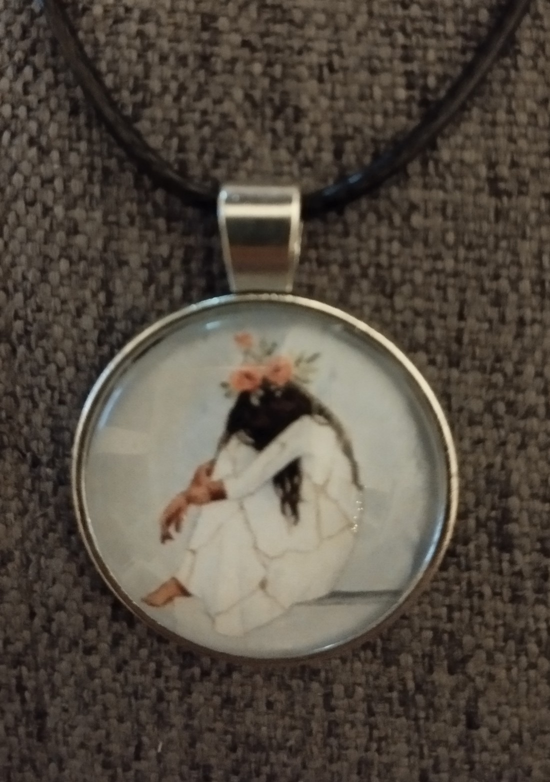 Colier cu lentile de sticlă cu motiv kincugi -  - Artynos.ro