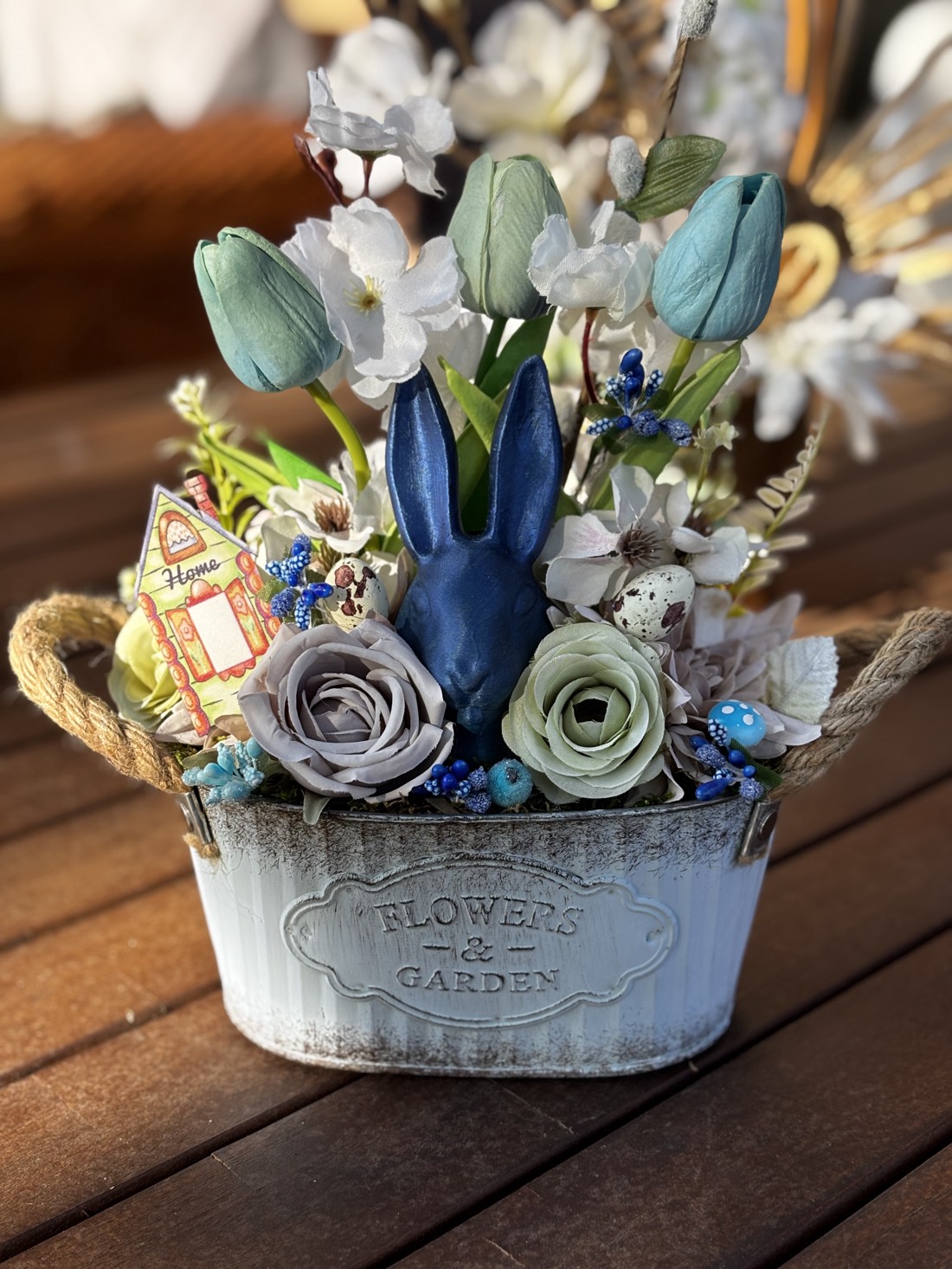 Decorațiuni de masă pentru Paște  - decor de sărbători - decorațiuni de paște - decor masă de paște - Artynos.ro