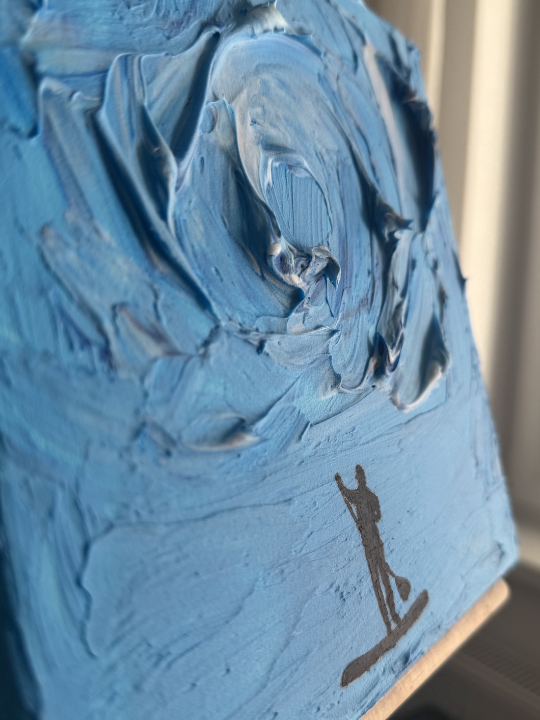 SURF / Tablou structurat handmade  - casă & stil de viață - decorațiuni de casă - picturi murale - tablouri/picturi pe pânză - Artynos.ro