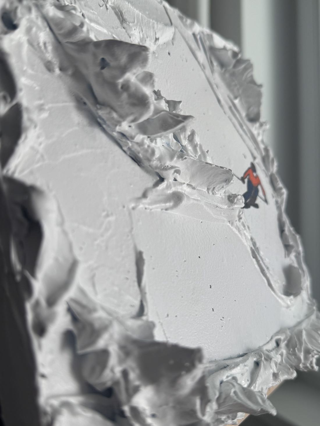 SKI/ Tablou handmade 3D structurat - casă & stil de viață - decorațiuni de casă - picturi murale - tablouri/picturi pe pânză - Artynos.ro