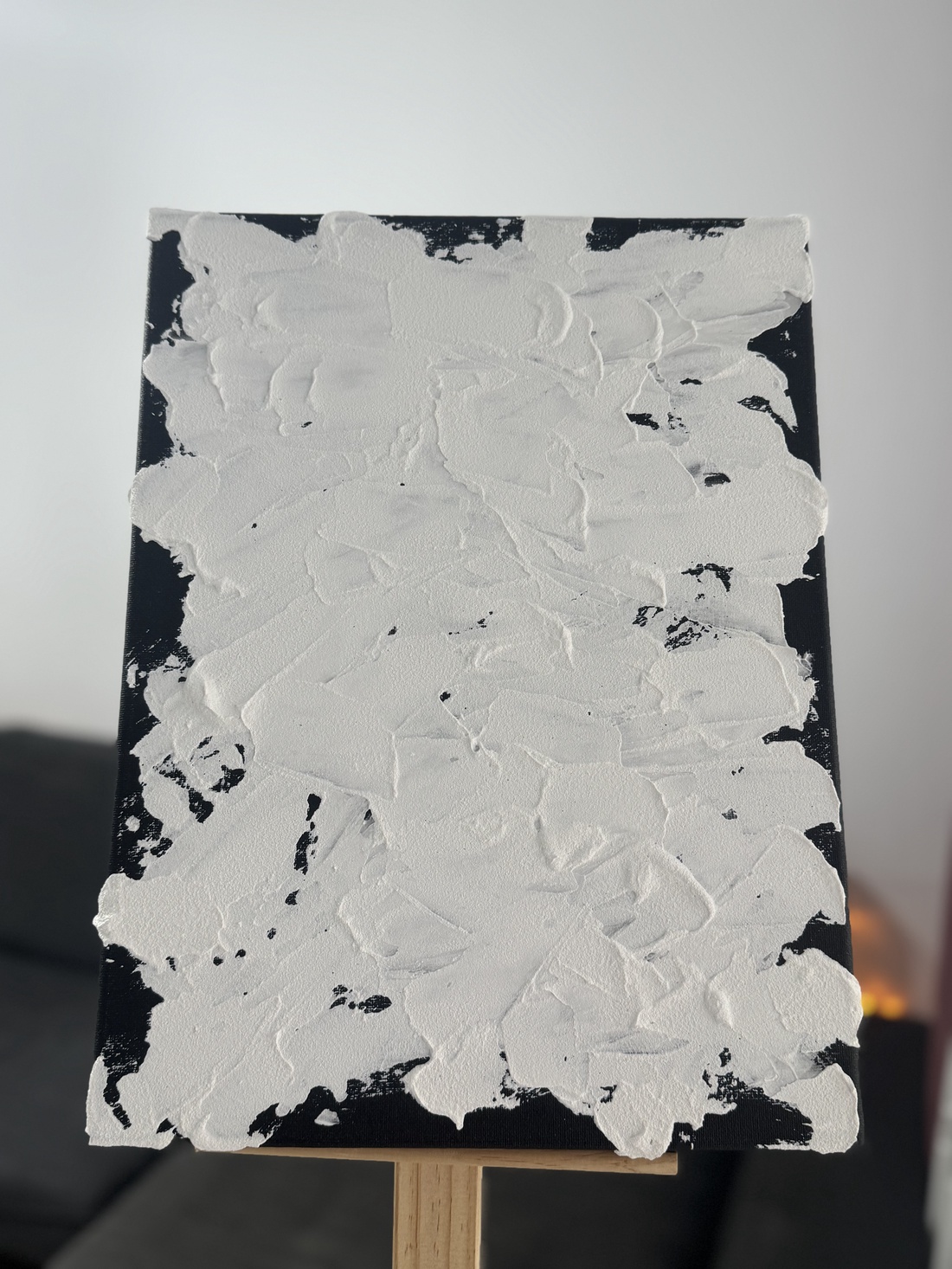 CONTRAST /  Tablou handmade sculptural in relief 3d texturat - casă & stil de viață - decorațiuni de casă - picturi murale - tablouri/picturi pe pânză - Artynos.ro