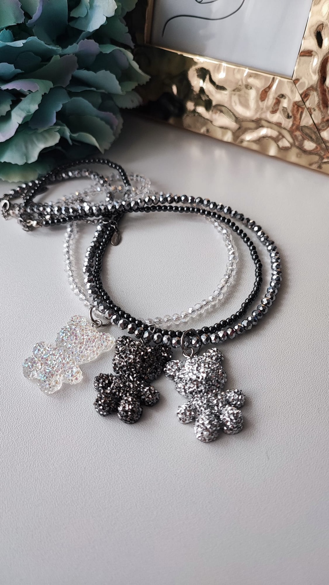 Colier Teddy Crystal - bijuterii - coliere - coliere cu pandative - Artynos.ro