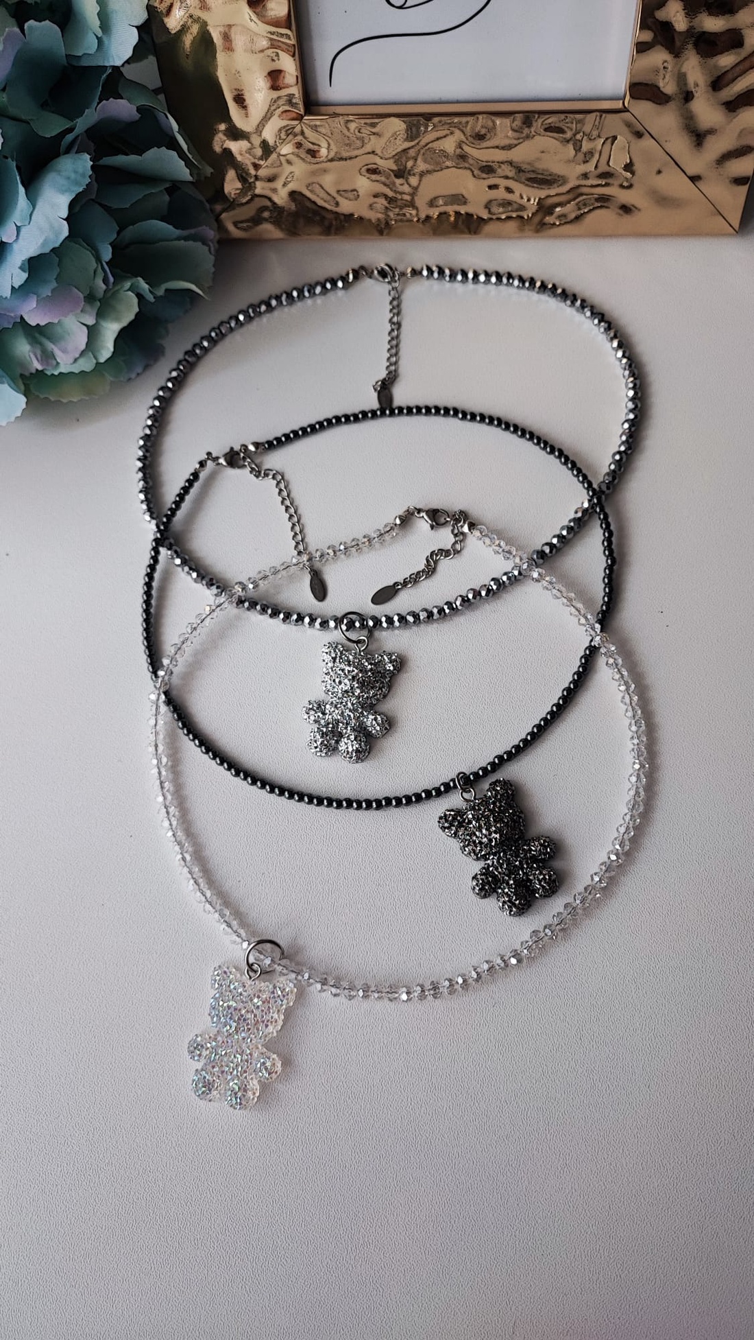 Colier Teddy Crystal - bijuterii - coliere - coliere cu pandative - Artynos.ro