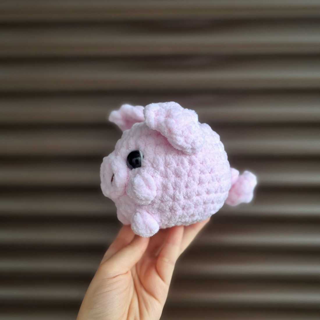 Jucărie porc croșetată manual din fir moale  jucărie handmade unicat - jucării și echipamente pentru copii - plușuri - păpușă croșetată, păpușă de pluș - Artynos.ro