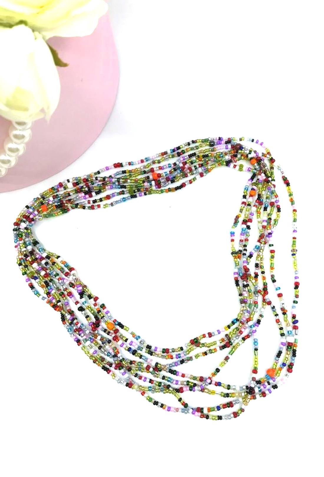 Colier multisir colorat - bijuterii - coliere - coliere cu multiple șiruri - Artynos.ro Colier multisir colorat - bijuterii - coliere - coliere cu multiple șiruri - Artynos.ro