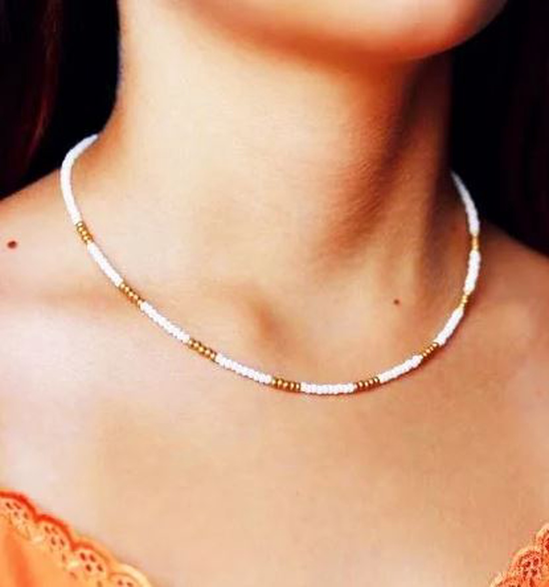 Choker finut - bijuterii - coliere - coliere cu mărgele - Artynos.ro Choker finut - bijuterii - coliere - coliere cu mărgele - Artynos.ro