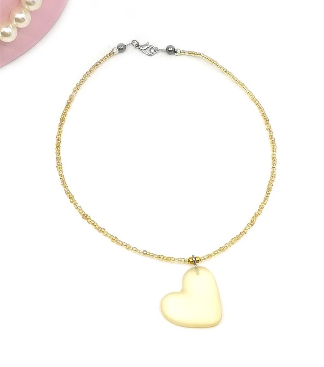 Choker finut auriu - bijuterii - coliere - coliere cu mărgele - Artynos.ro Choker finut auriu - bijuterii - coliere - coliere cu mărgele - Artynos.ro