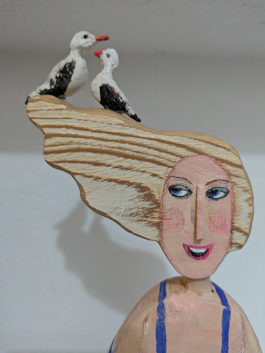Figurina cu pescarusi - arte vizuale și accesorii  - sculptură - sculpturi și figurine din ceramică - Artynos.ro