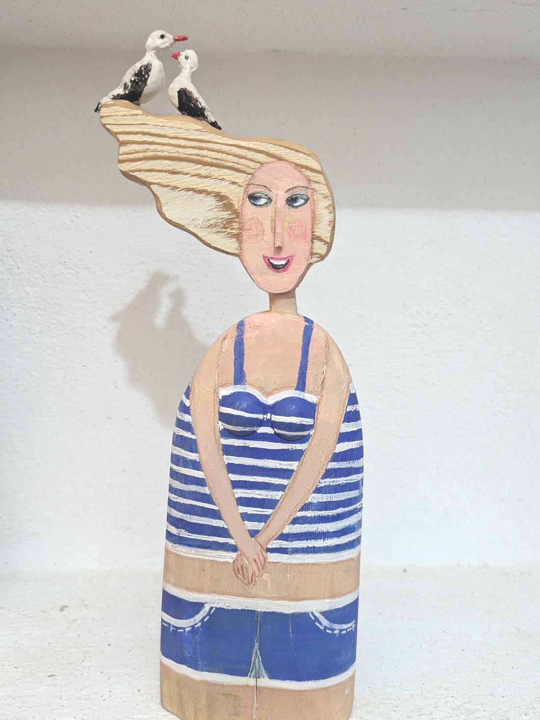 Figurina cu pescarusi - arte vizuale și accesorii  - sculptură - sculpturi și figurine din ceramică - Artynos.ro