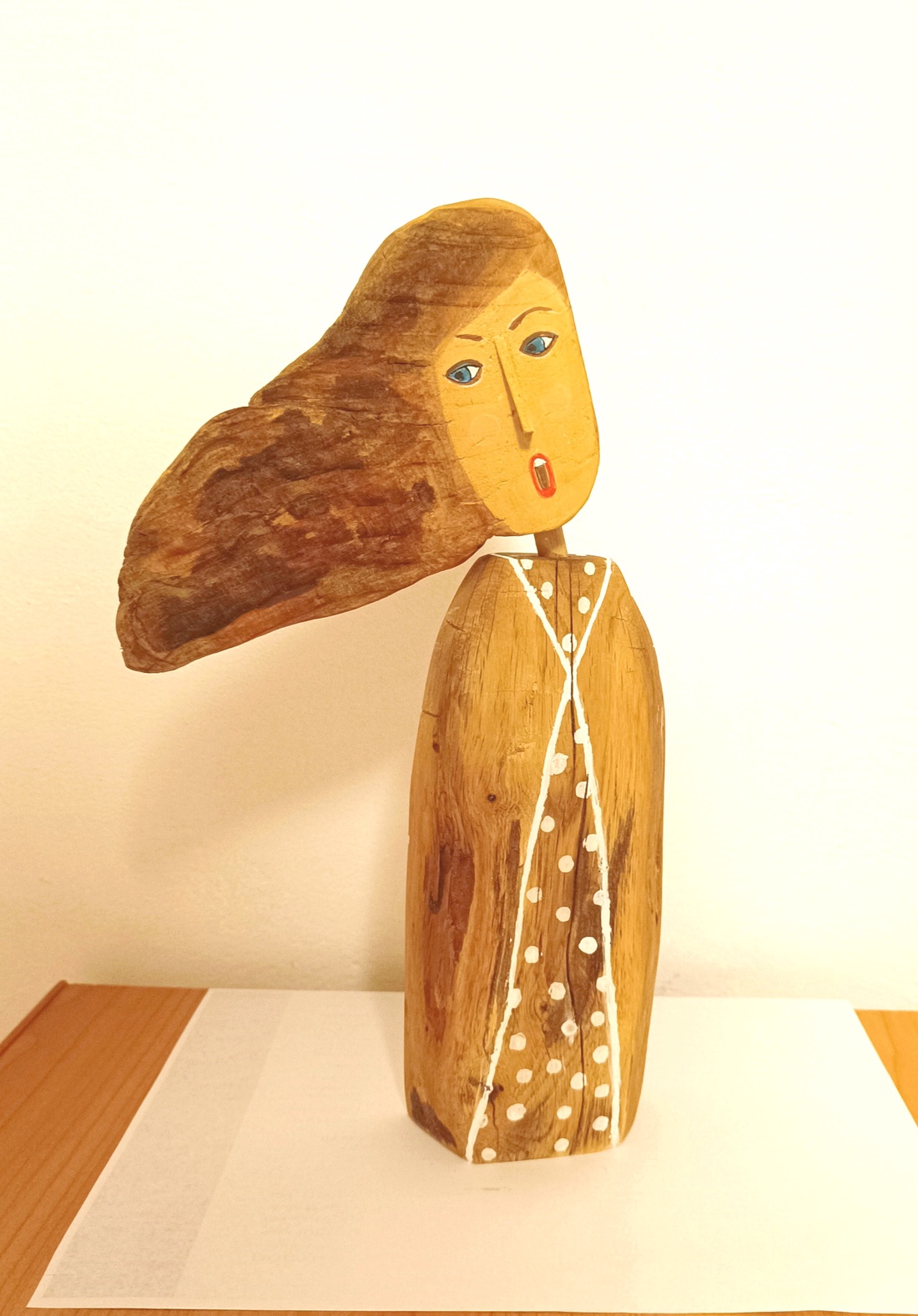 Figura feminina - arte vizuale și accesorii  - sculptură - statuie lemn - Artynos.ro