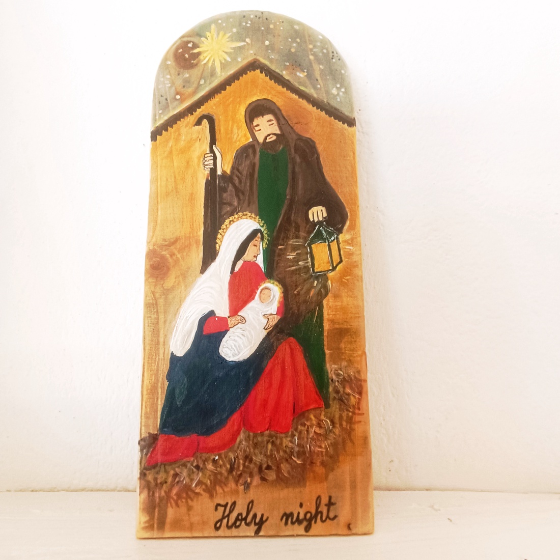 Noapte sfanta. Pictura pe lemn - casă & stil de viață - accesorii religioase - icoane cu sfinți - Artynos.ro