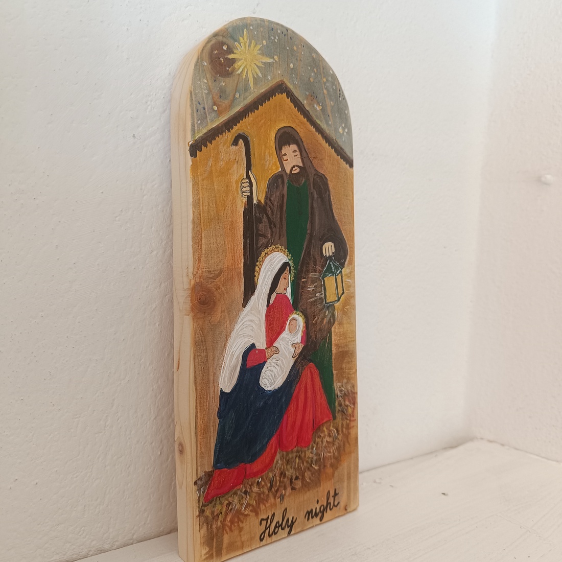 Noapte sfanta. Pictura pe lemn - casă & stil de viață - accesorii religioase - icoane cu sfinți - Artynos.ro