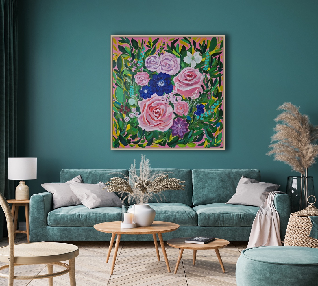 Tablou flori - arte vizuale și accesorii  - picturi - pictură acrilică - Artynos.ro