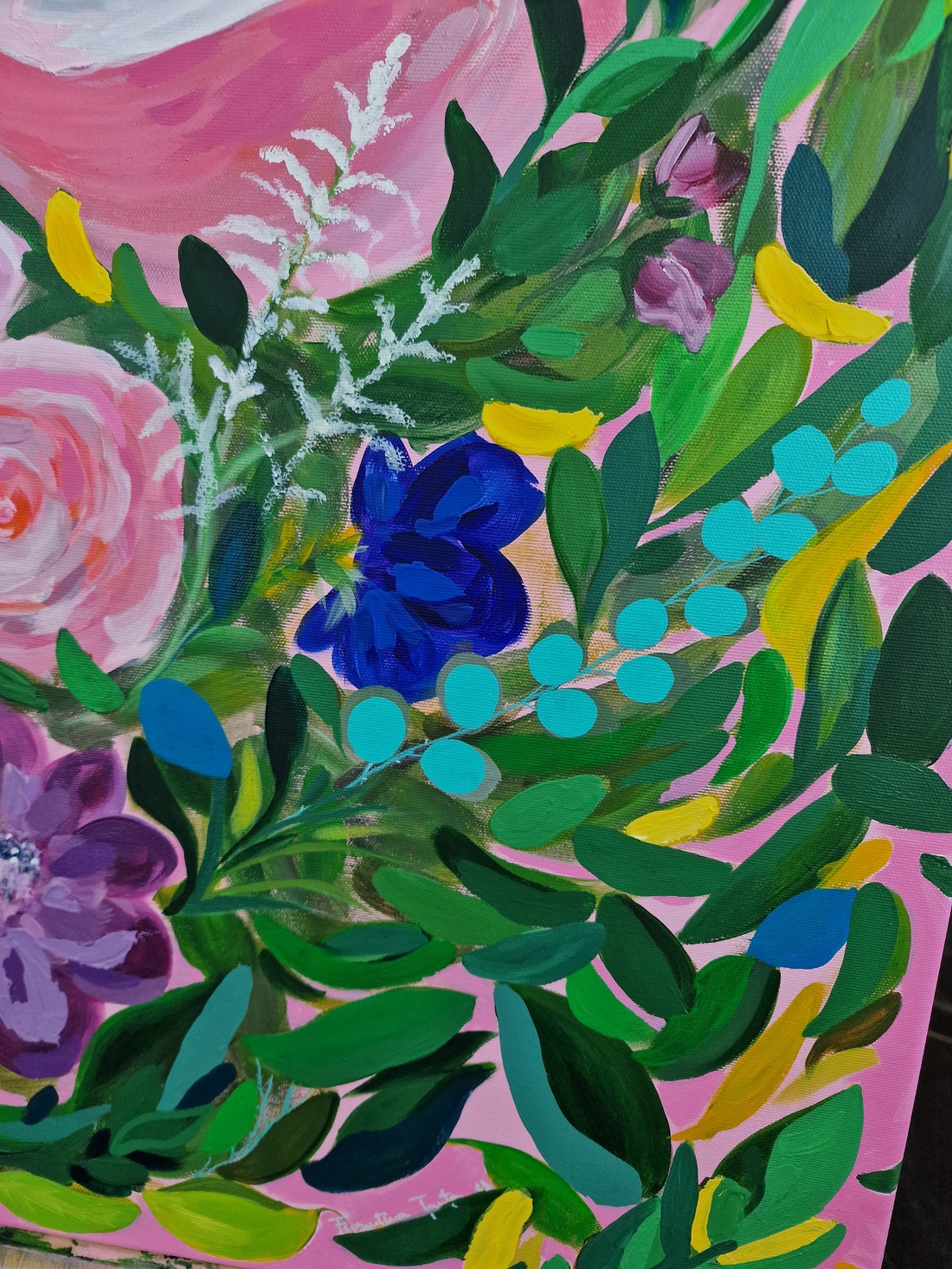 Tablou flori - arte vizuale și accesorii  - picturi - pictură acrilică - Artynos.ro