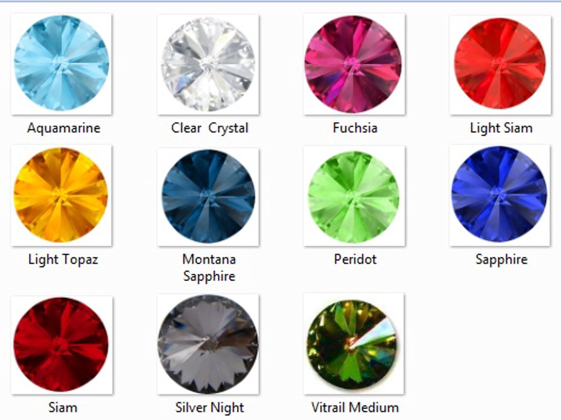  Swarovski rivoli lipite 1pcs/cs10mm -  - Artynos.ro