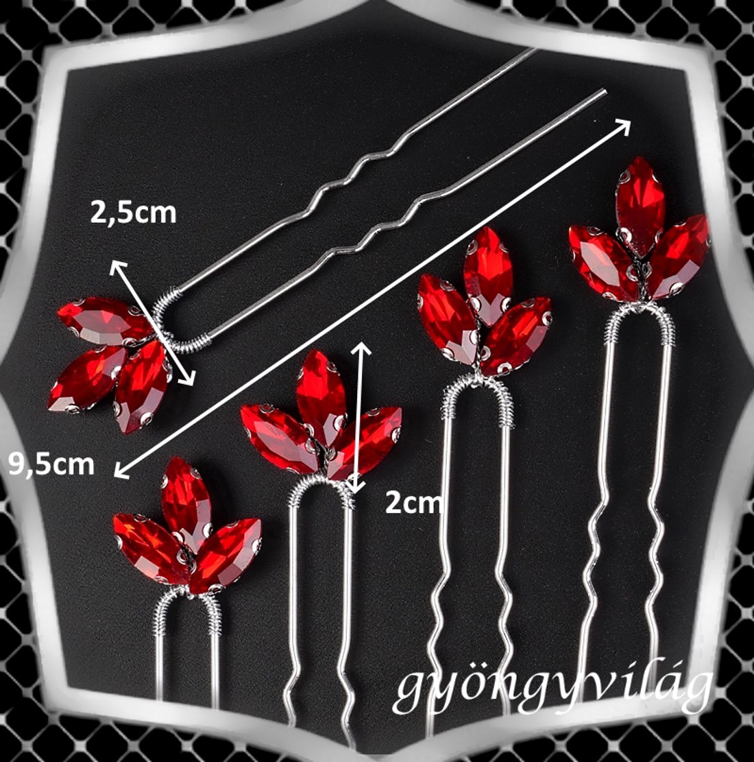 Bijuterii, ornamente de păr, catarame de păr: nuntă, mireasă, ornament de păr casual, ES-H-TŰ40e-roșu 5pcs/pack - - Artynos.ro Bijuterii, ornamente de păr, catarame de păr: nuntă, mireasă, ornament de păr casual, ES-H-TŰ40e-roșu 5pcs/pack - - Artynos.ro