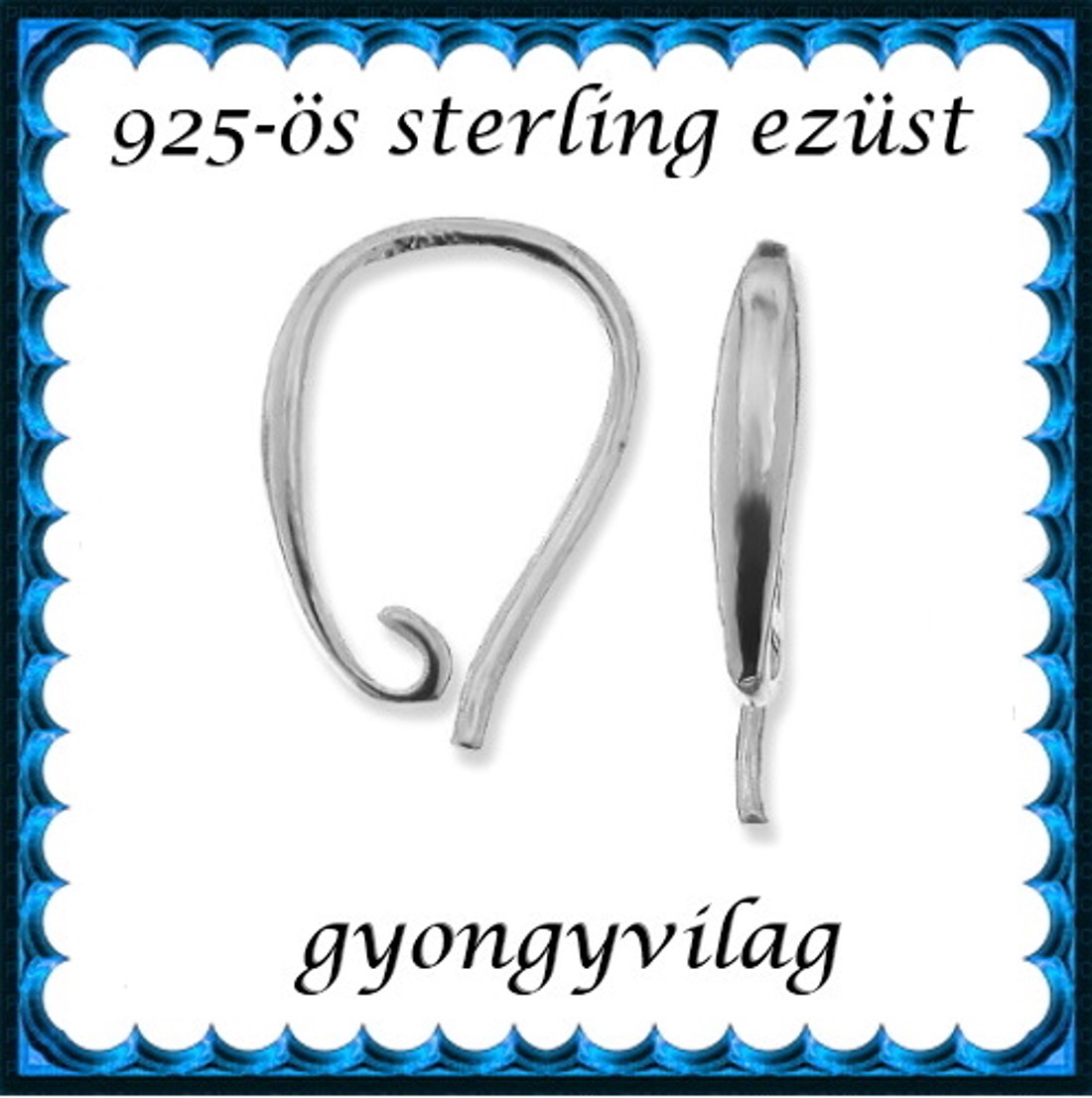 Accesorii pentru bijuterii din argint 925: bază pentru cercei cu cârlig EFK A 92 - - Artynos.ro Accesorii pentru bijuterii din argint 925: bază pentru cercei cu cârlig EFK A 92 - - Artynos.ro