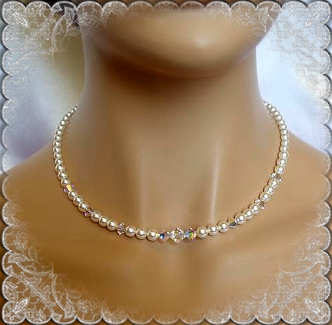 Nunta, colier de mireasa, cristale swarovski SL-ESW03-1 - - Artynos.ro Nunta, colier de mireasa, cristale swarovski SL-ESW03-1 - - Artynos.ro