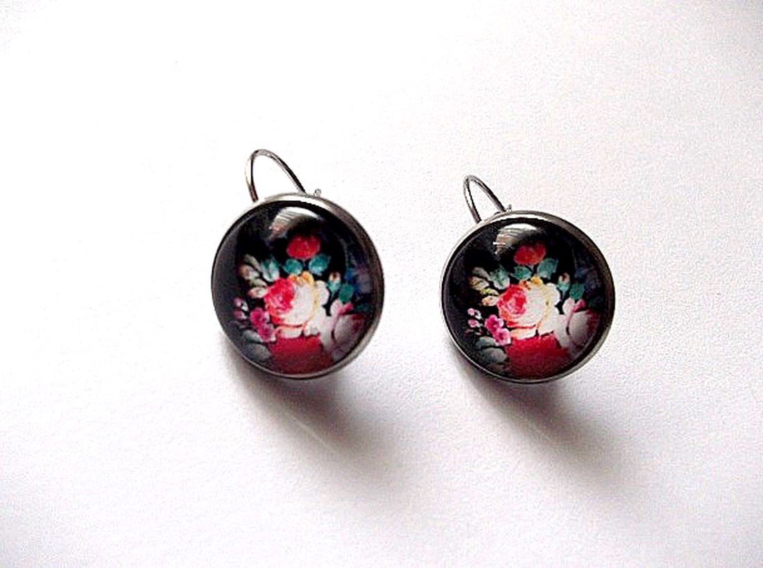 cercei cu sticla cu motiv floral 45858 - bijuterii - cercei - cercei cerc - Artynos.ro cercei cu sticla cu motiv floral 45858 - bijuterii - cercei - cercei cerc - Artynos.ro