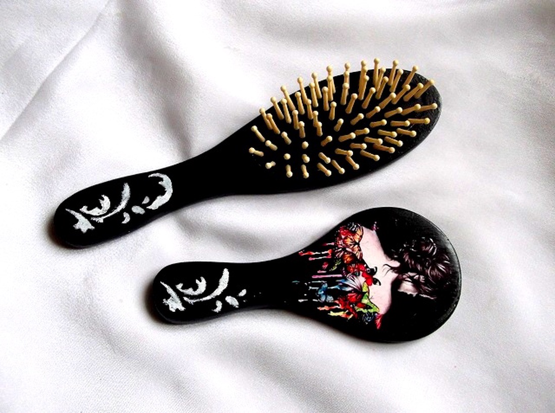 set perie de par si oglinda 33942 - casă & stil de viață - accesorii pentru decorat casa - oglinzi perete, oglinzi decor - Artynos.ro