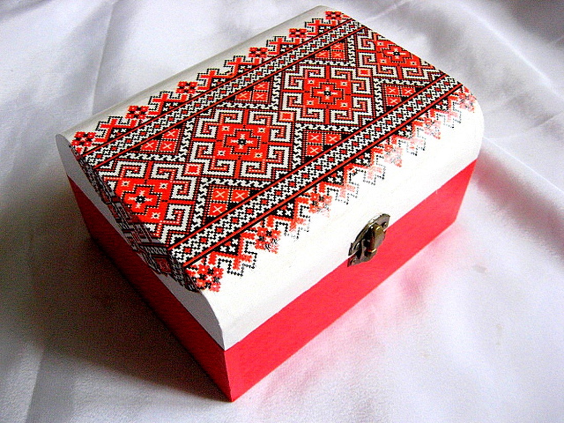 Cutie cu motiv traditional 29159 - casă & stil de viață - materiale de depozitare și sortare - cutie depozitare - Artynos.ro
