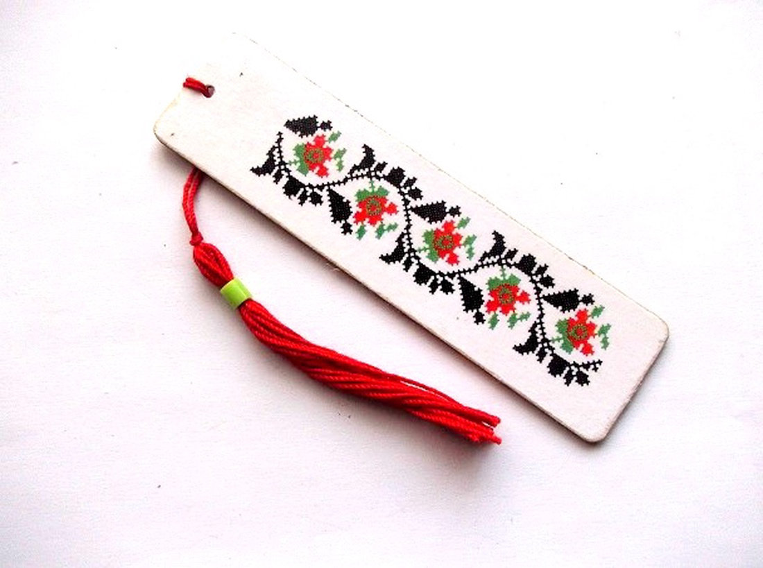 semn de carte cu motiv traditional 48007 - cărți și creații cu tematică muzicală, cadouri - semn de carte - Artynos.ro