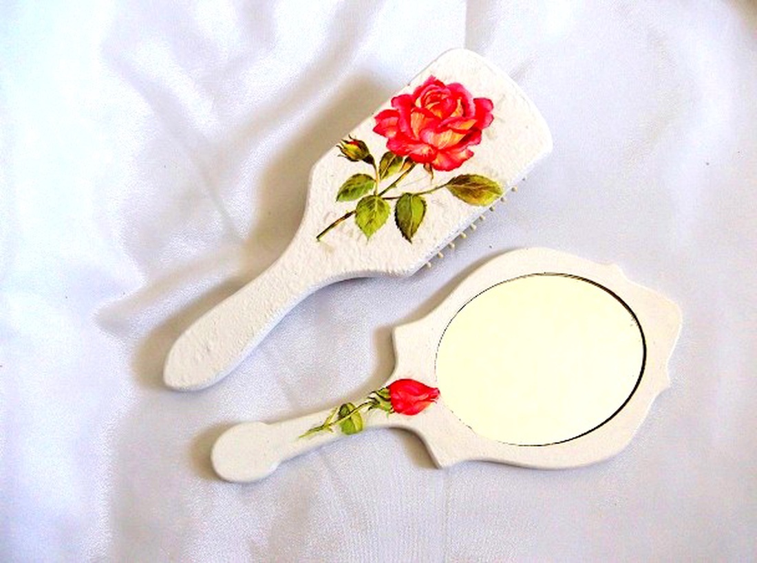 set perie de par si oglinda 48073 - casă & stil de viață - accesorii pentru decorat casa - oglinzi perete, oglinzi decor - Artynos.ro
