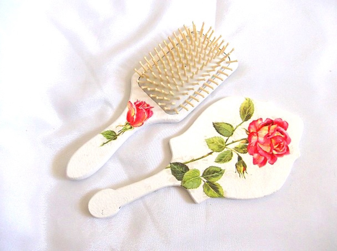 set perie de par si oglinda 48073 - casă & stil de viață - accesorii pentru decorat casa - oglinzi perete, oglinzi decor - Artynos.ro