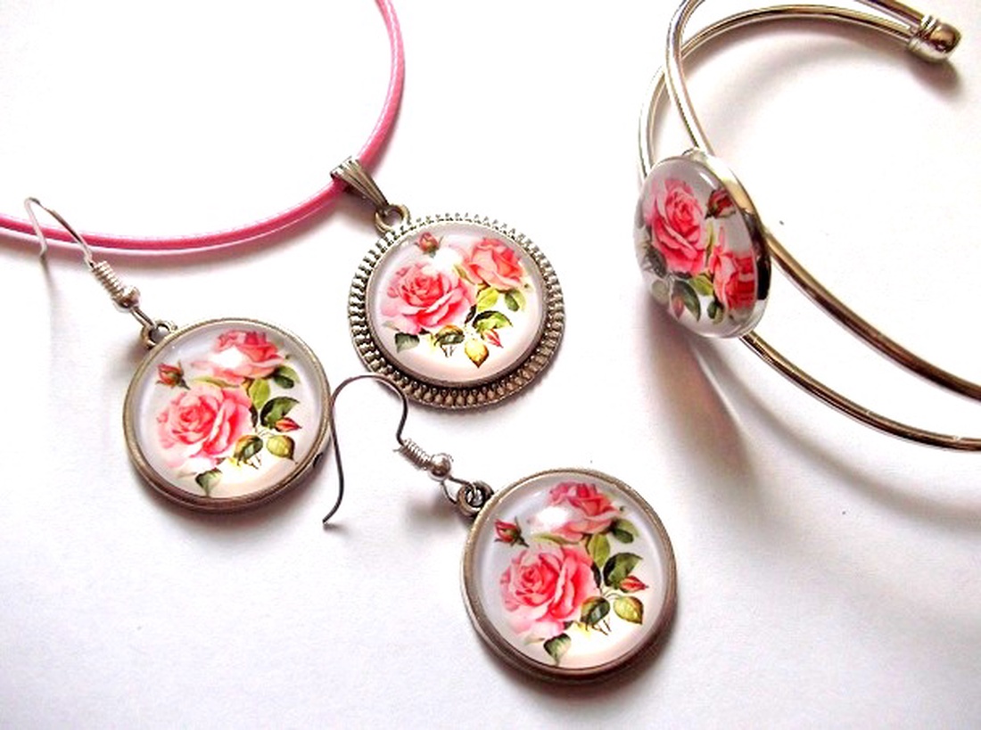 set cu sticla 48806 - bijuterii - seturi de bijuterii - Artynos.ro