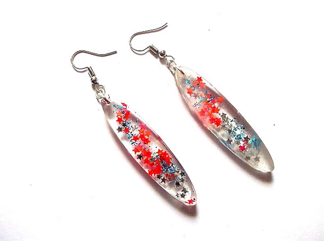 cercei rasina 49039 - bijuterii - cercei - cercei din rășină - Artynos.ro