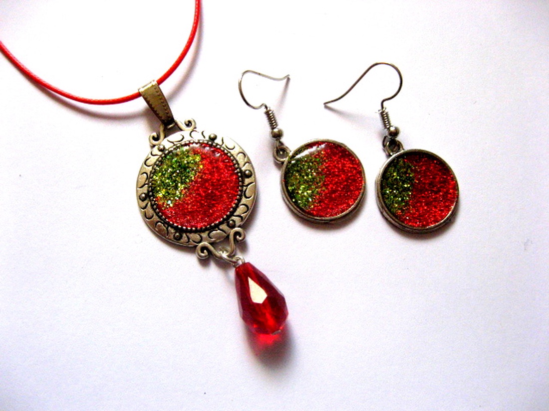 Set bijuterii cu rasina 50369 - bijuterii - seturi de bijuterii - Artynos.ro