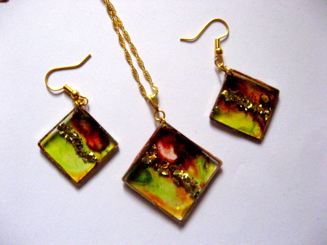 Set bijuterii cu rasina 50591 - bijuterii - seturi de bijuterii - Artynos.ro