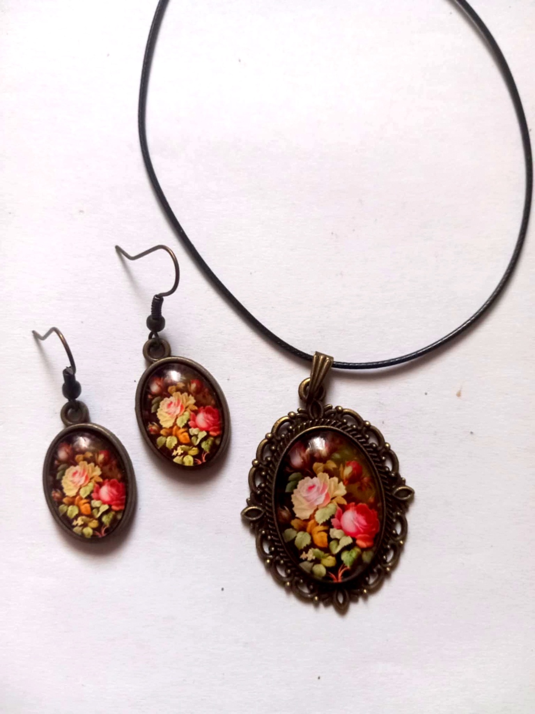 set bijuterii ,cu sticla 50011 - bijuterii - seturi de bijuterii - Artynos.ro