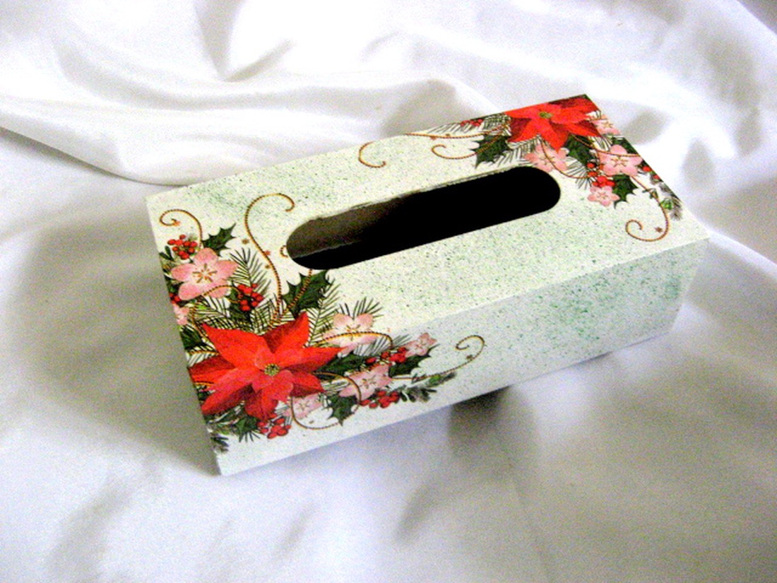 Cutie pt servetele de craciun 50639 - casă & stil de viață - accesorii pentru echipamente de bucătărie - accesorii de servire - inele șervețele masă, suport șervețel - Artynos.ro