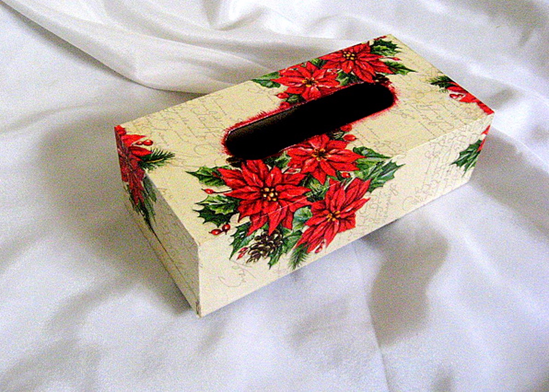 Cutie pt servetele de craciun 50635 - casă & stil de viață - accesorii pentru echipamente de bucătărie - accesorii de servire - inele șervețele masă, suport șervețel - Artynos.ro