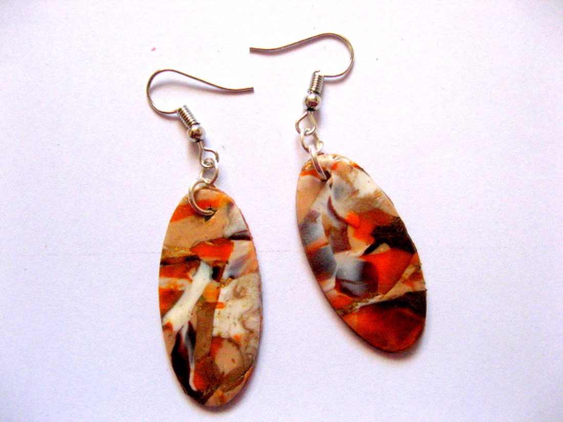 cercei fimo 50623 - bijuterii - cercei - cercei hoops - Artynos.ro