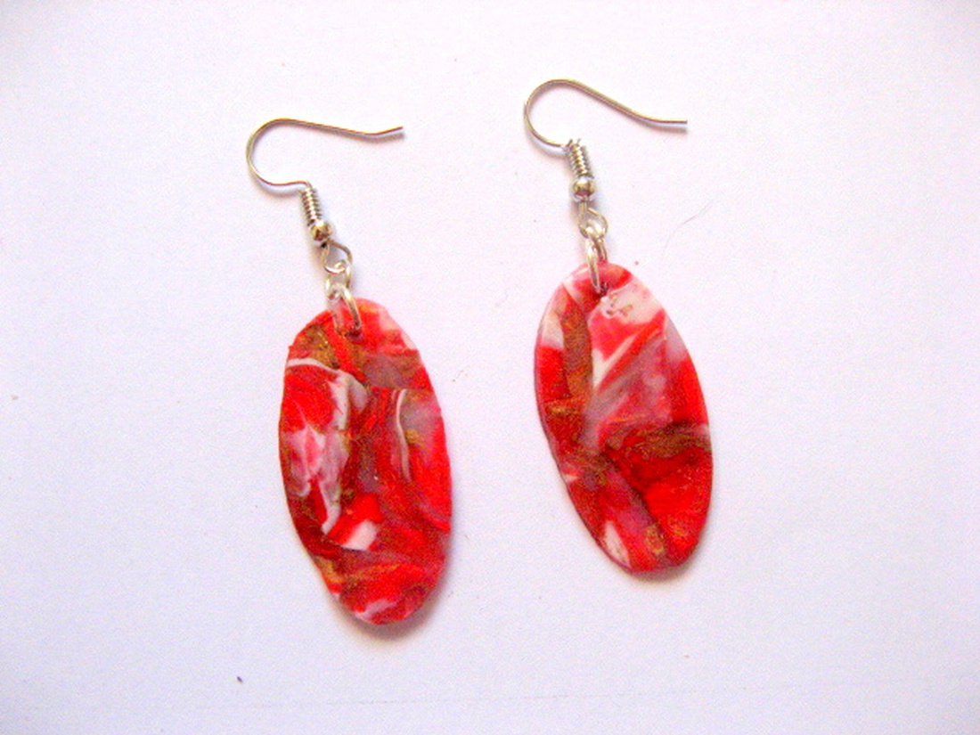 cercei fimo 50611 - bijuterii - cercei - cercei din sticlă - Artynos.ro