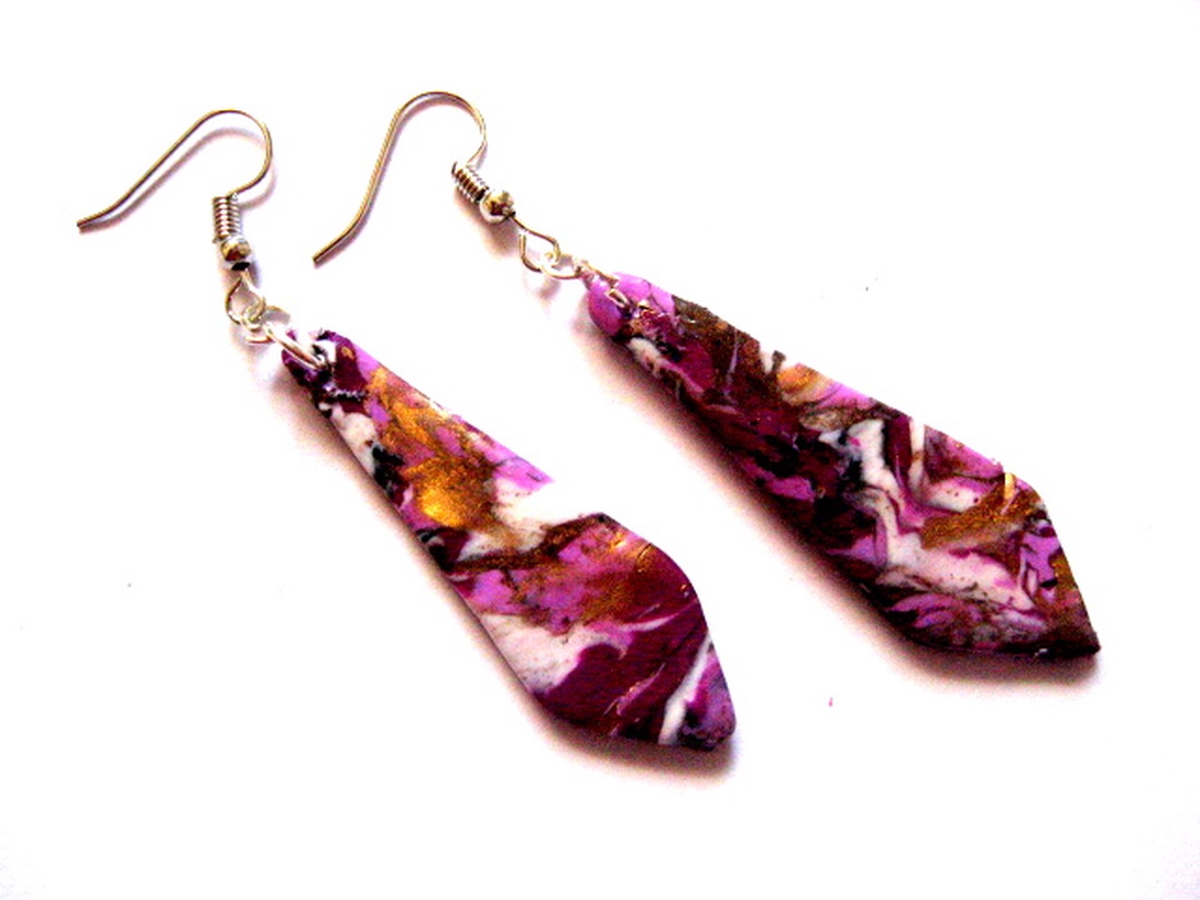 cercei fimo 50619 - bijuterii - cercei - cercei lungi - Artynos.ro