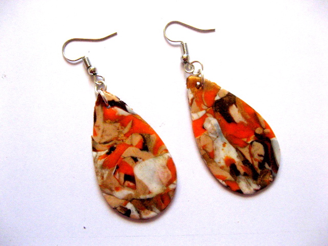 cercei fimo 50613 - bijuterii - cercei - cercei lungi - Artynos.ro