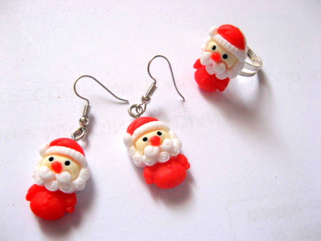 set bijuterii ,cu mos craciun 50737 - bijuterii - seturi de bijuterii - Artynos.ro