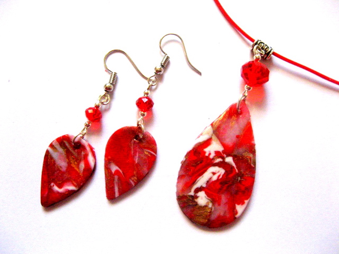 set bijuterii cu fimo 50625 - bijuterii - seturi de bijuterii - Artynos.ro